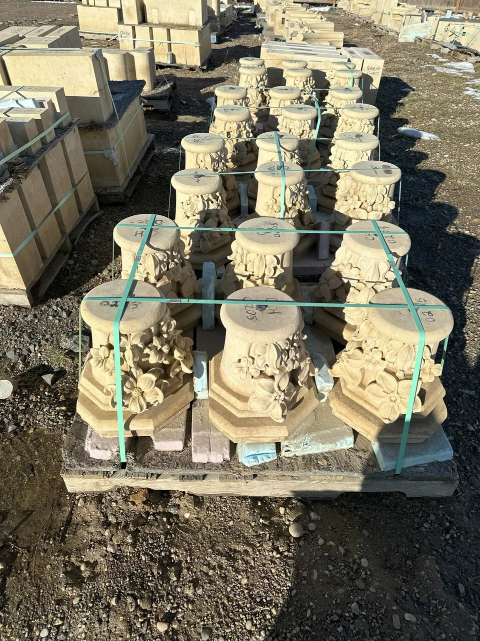Stones ready for the Chapel