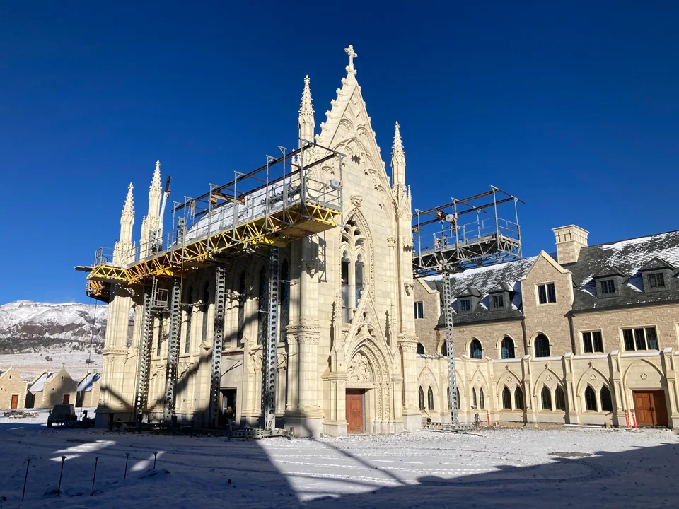 Construction at the Carmelite monastery in Wyoming