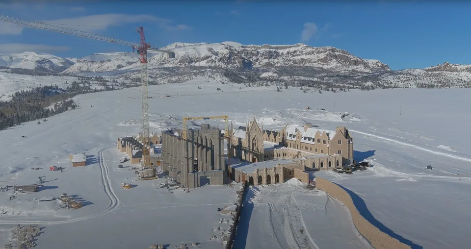Construction at the Carmelite monastery in Wyoming