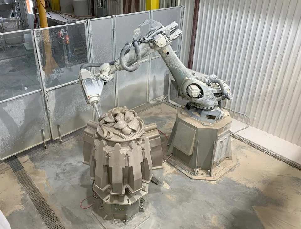 The main keystone was carved into the shape of a cluster of lilies