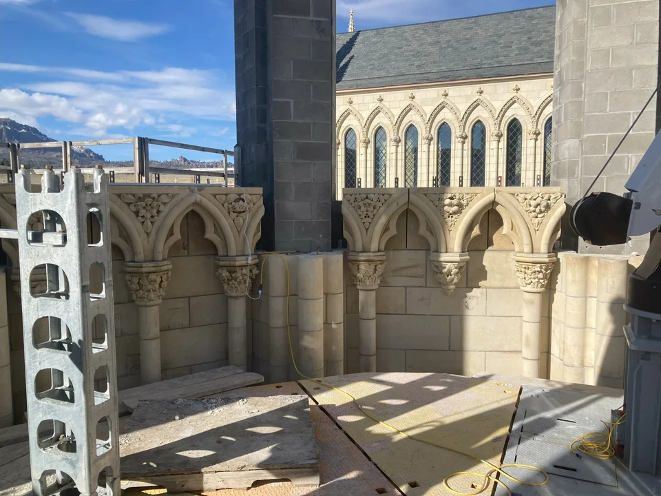 Construction at the Carmelite monastery in Wyoming