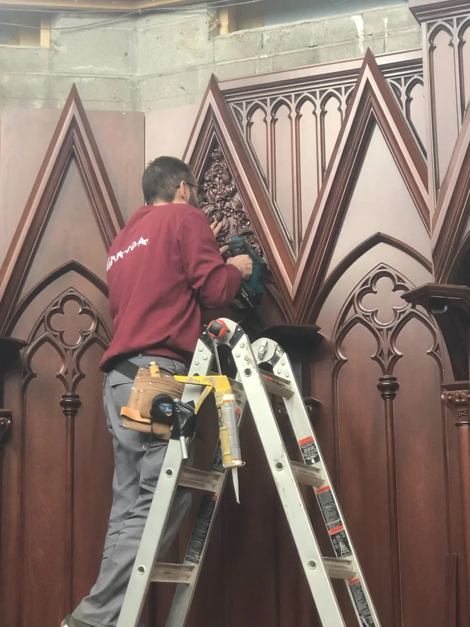 Construction at the Carmelite monastery in Wyoming