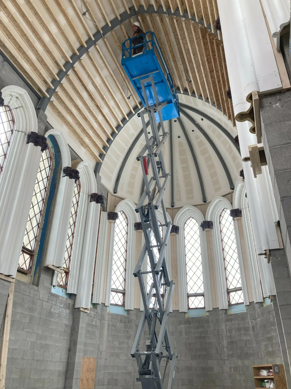 Construction at the Carmelite monastery in Wyoming