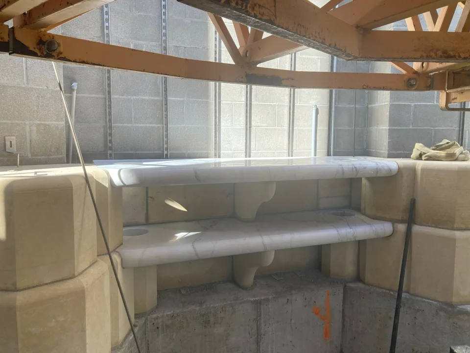 Construction at the Carmelite monastery in Wyoming