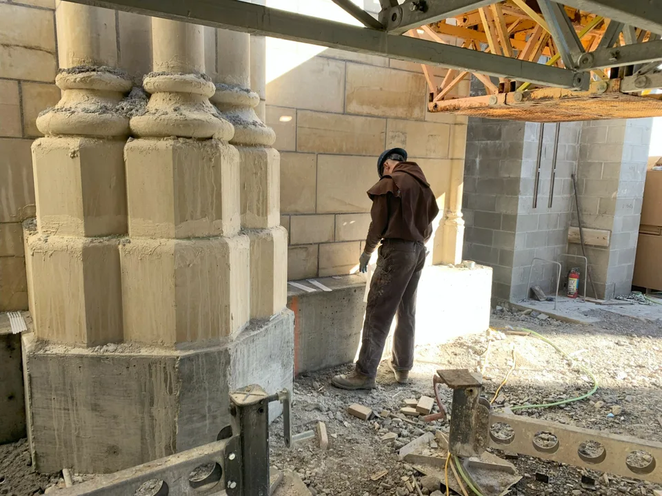 Construction at the Carmelite monastery in Wyoming