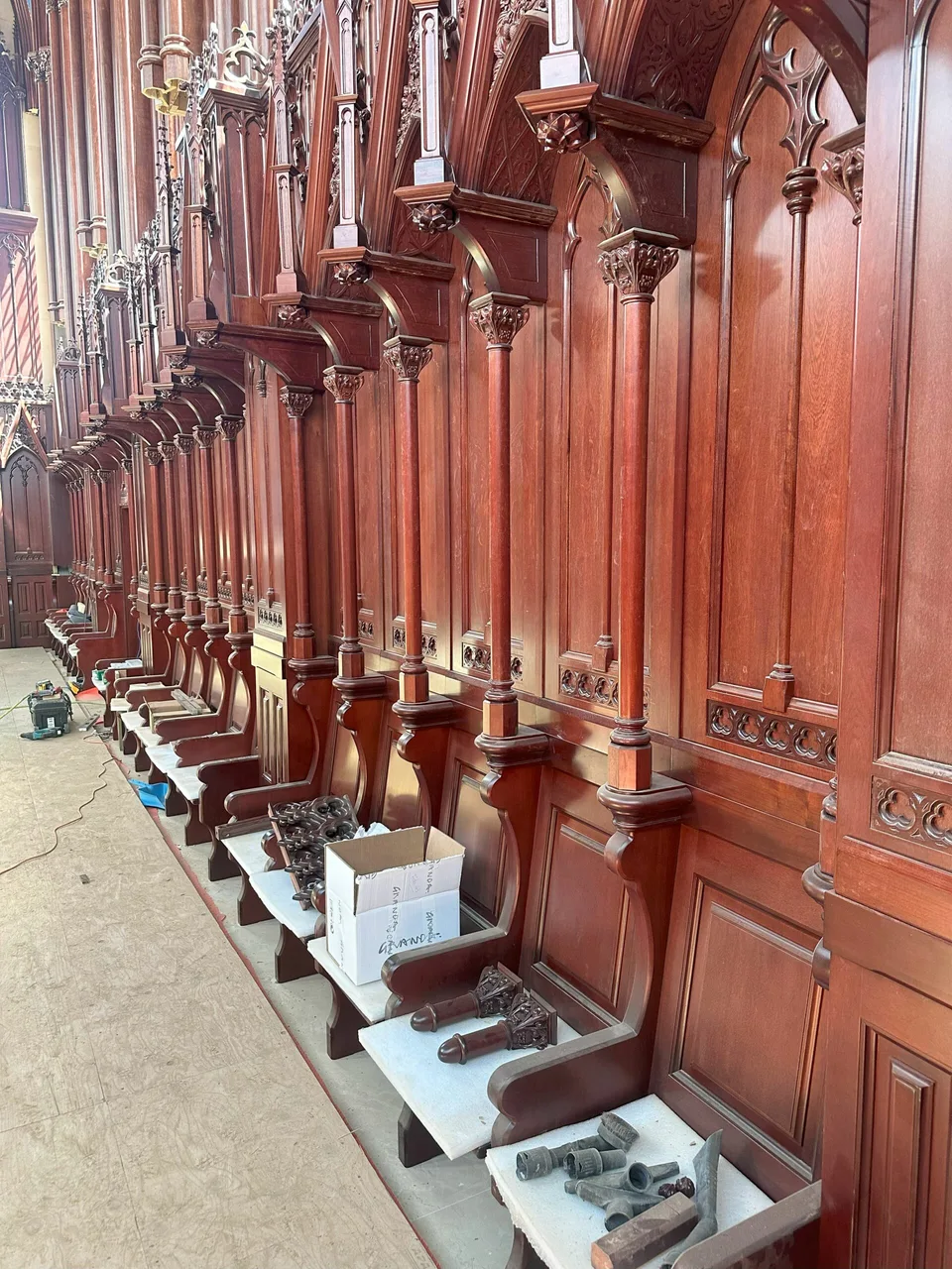 Construction at the Carmelite monastery in Wyoming