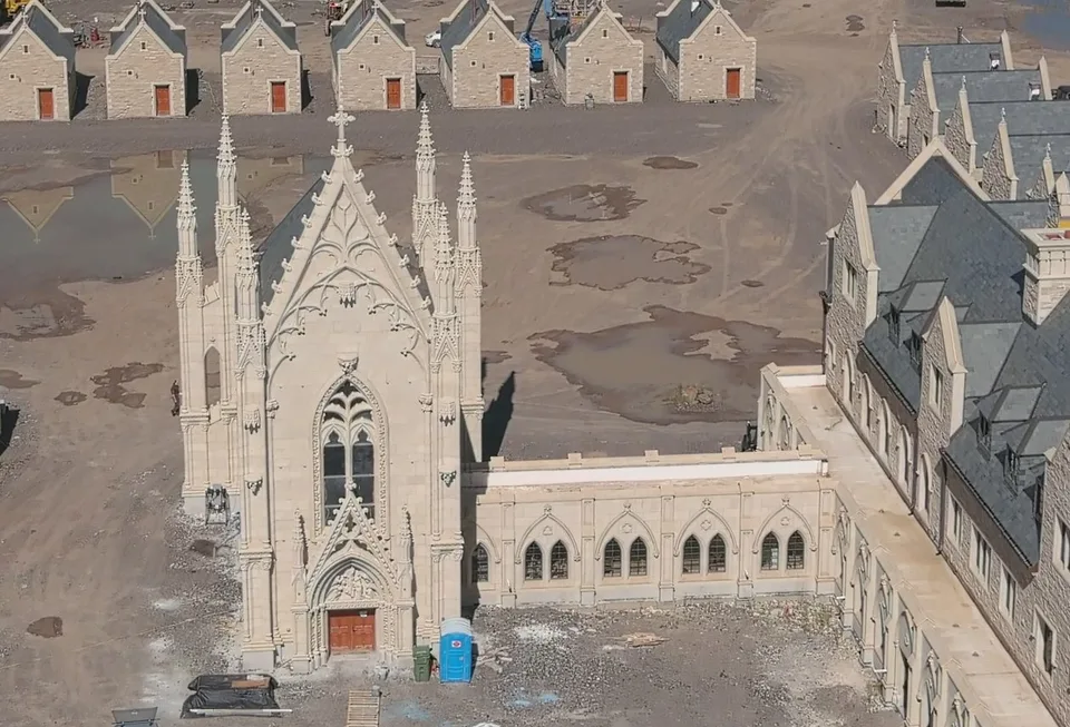 Construction at the Carmelite monastery in Wyoming