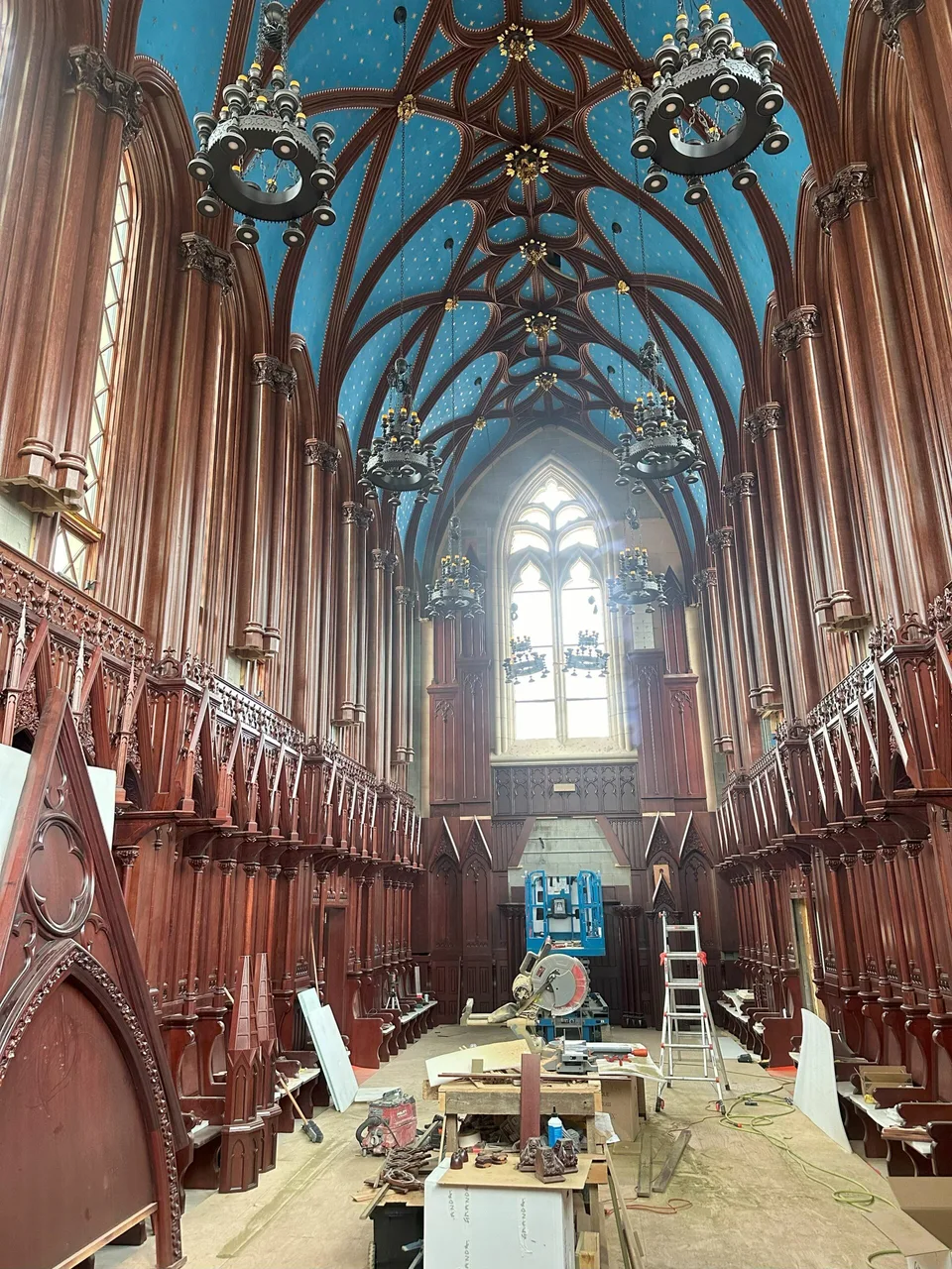 Construction at the Carmelite monastery in Wyoming