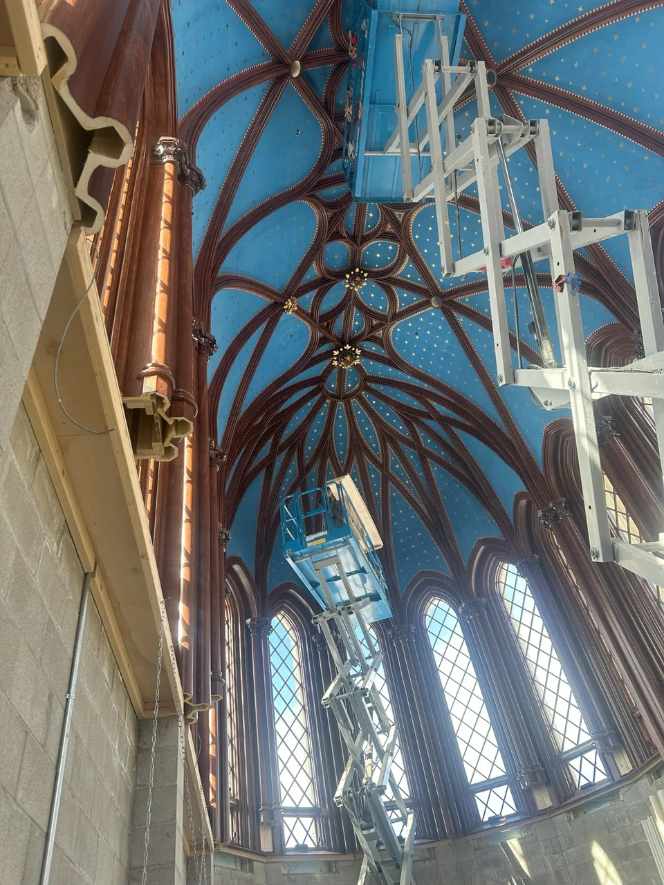 Painting the Chapter House Ceiling